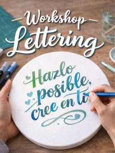 Workshop Lettering y Vino!| Vie 24/04/2026 18:30 a 21:00h